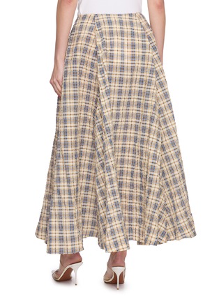 背面 - 点击放大 - BERNADETTE - Kennedy Plaid Flared Midi Skirt