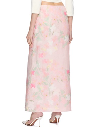背面 - 点击放大 - BERNADETTE - Carmen Floral Print Linen Maxi Skirt