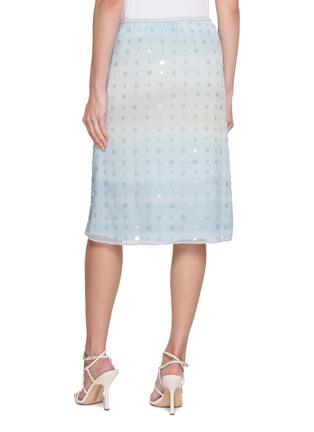 背面 - 点击放大 - BERNADETTE - Bob Drawstring Waistband Sequinned Gradient Mesh Skirt