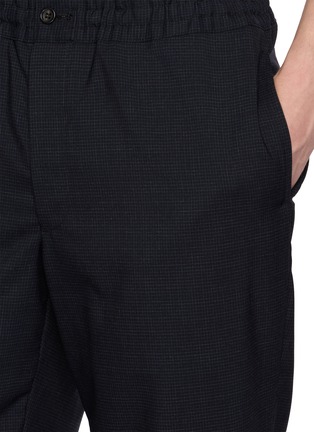  - COMME DES GARÇONS HOMME DEUX - Elasticated Drawstring Waistband Chequered Wool Pants