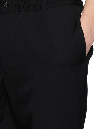  - COMME DES GARÇONS HOMME DEUX - Straight Leg Drawstring Waistband Wool Gabardine Pants