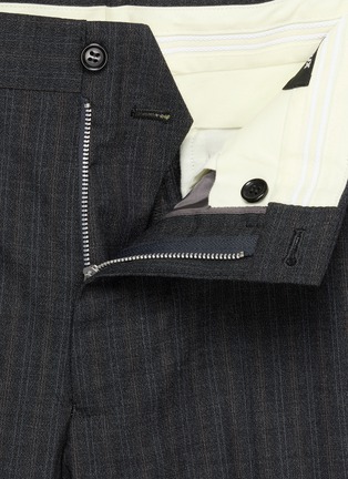  - COMME DES GARÇONS HOMME DEUX - Striped Straight Leg Tropical Wool Blend Pants