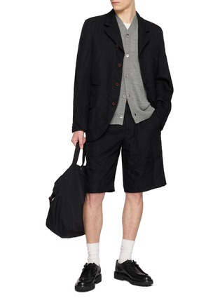模特儿示范图 - 点击放大 - COMME DES GARÇONS HOMME DEUX - Crinkled Mesh Shorts