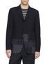 首图 - 点击放大 - COMME DES GARÇONS HOMME DEUX - Single Breasted Chequered Patchwork Hem Wool Blazer