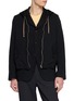 首图 - 点击放大 - COMME DES GARÇONS HOMME DEUX - Layered Hooded Single Breasted Blazer