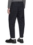 背面 - 点击放大 - COMME DES GARÇONS HOMME DEUX - Shadow Chequered Straight Leg Wool Pants