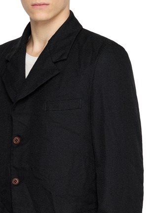  - COMME DES GARÇONS HOMME DEUX - Single Breasted Crinkled Mesh Blazer