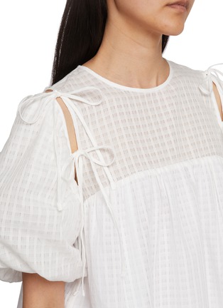  - EPINGLER - Ribbon Detail Cut Out Blouse