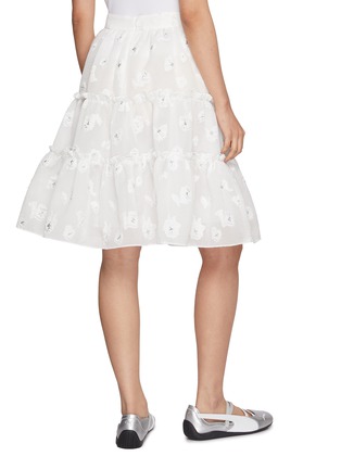背面 - 点击放大 - EPINGLER - Flower Print Tiered Midi Skirt