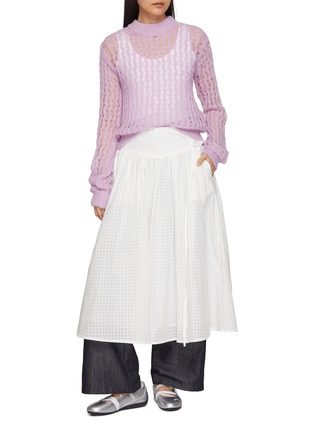 模特儿示范图 - 点击放大 - EPINGLER - Open Knit Sweater