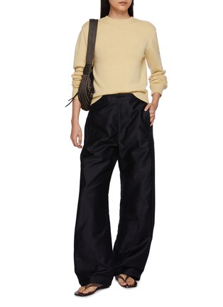 模特儿示范图 - 点击放大 - LEMAIRE - 纯棉弯刀长裤