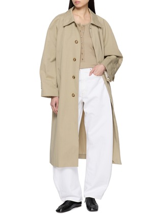 模特儿示范图 - 点击放大 - LEMAIRE - 亨利领针织上衣