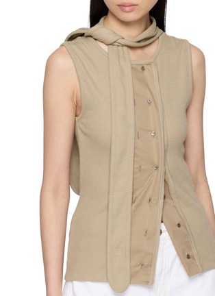  - LEMAIRE - 飘带饰无袖针织上衣