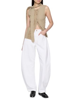 模特儿示范图 - 点击放大 - LEMAIRE - 飘带饰无袖针织上衣