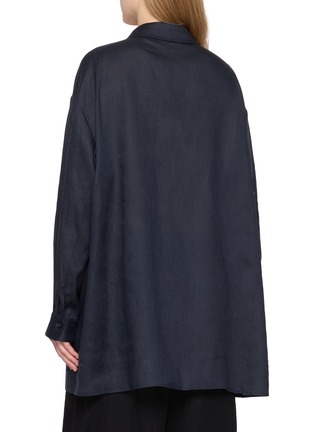 背面 - 点击放大 - RUOHAN - 纽扣亚麻衬衫