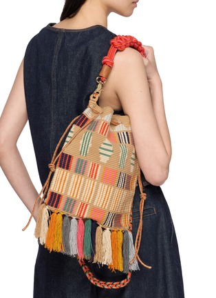 模特儿示范图 - 点击放大 - GUANABANA - Zoe Macrame Shoulder Bag