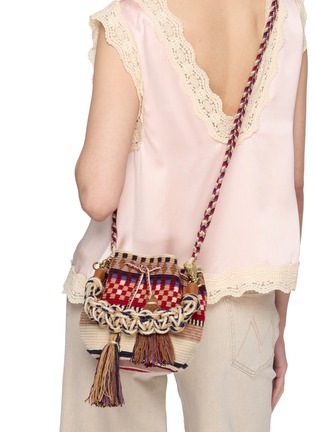 模特儿示范图 - 点击放大 - GUANABANA - Macrame Crossbody Bag