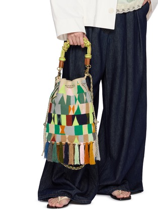 模特儿示范图 - 点击放大 - GUANABANA - Zoe Macramé Shoulder Bag