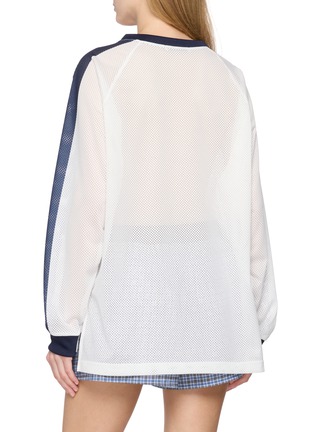 背面 - 点击放大 - MARDI MERCREDI - Flower Graphic Mesh Top