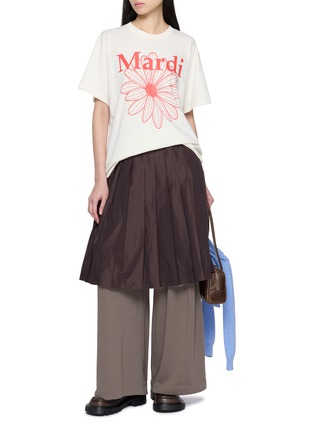 模特儿示范图 - 点击放大 - MARDI MERCREDI - Flower Graphic Cotton T-Shirt