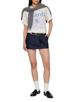模特儿示范图 - 点击放大 - MARDI MERCREDI - Fleur Flowermardi Graphic Cotton T-Shirt