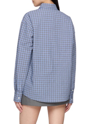 背面 - 点击放大 - MARDI MERCREDI - Embroidered Logo Chequered Cotton Shirt