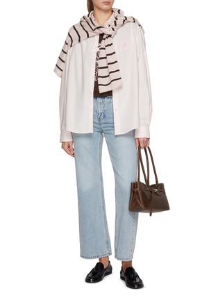 模特儿示范图 - 点击放大 - MARDI MERCREDI - FlowerMardi Ringer T-Shirt