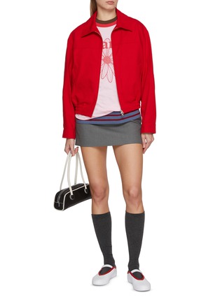 模特儿示范图 - 点击放大 - MARDI MERCREDI - FlowerMardi Ringer T-Shirt