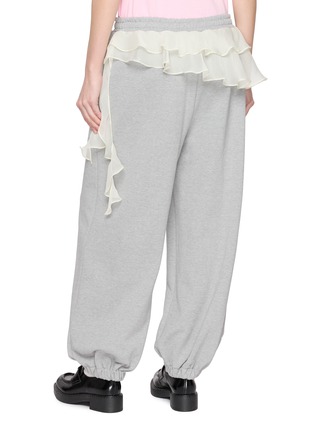 背面 - 点击放大 - MARDI MERCREDI - Chiffon Frill Cotton Jogger Pants