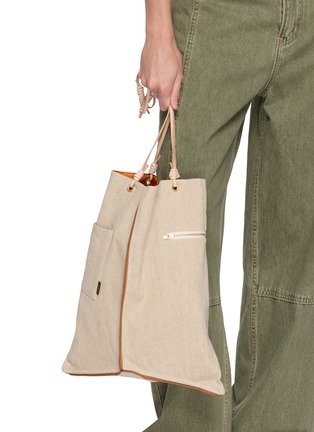 正面 -点击放大 - MANIPURI - Large Reversible Print Tote Bag