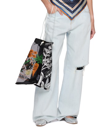 模特儿示范图 - 点击放大 - MANIPURI - Large Organza Silk Tote Bag