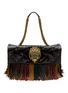 首图 - 点击放大 - KURT GEIGER BAGS - Macro Kensington Fringed Suede Leather Shoulder Bag