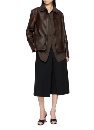 模特儿示范图 - 点击放大 - TONYWACK - 植鞣小羊皮工装夹克