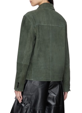 背面 - 点击放大 - TONYWACK - 绒面皮纽扣夹克