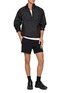 模特儿示范图 - 点击放大 - UNNA - Smiles Windstopper Half Zip Stand Collar Jacket
