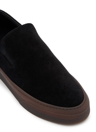 细节 - 点击放大 - THE ROW - MH Slip On Suede Sneakers