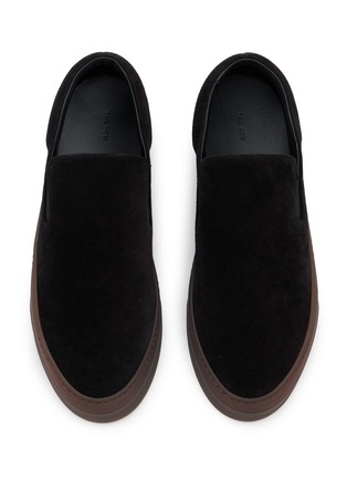 模特儿示范图 - 点击放大 - THE ROW - MH Slip On Suede Sneakers