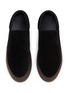 模特儿示范图 - 点击放大 - THE ROW - MH Slip On Suede Sneakers