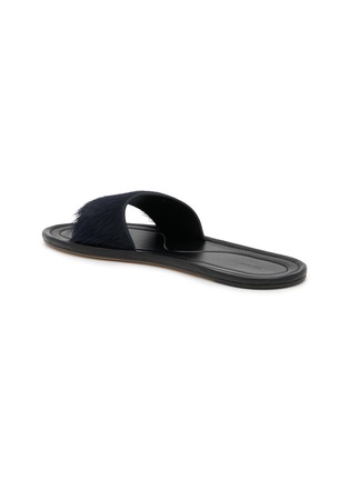 细节 - 点击放大 - THE ROW - Malick Hairy Leather Slides