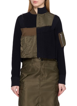 首图 - 点击放大 - SACAI - Hybrid Panelled Blouson Jacket