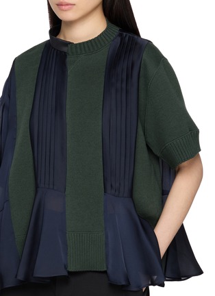  - SACAI - Hybrid Knit Sweater