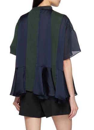 背面 - 点击放大 - SACAI - Hybrid Knit Sweater