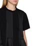  - SACAI - 拼接荷叶边上衣