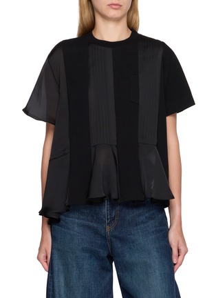 首图 - 点击放大 - SACAI - 拼接荷叶边上衣