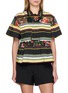 首图 - 点击放大 - SACAI - Floral Stripe Chest Pocket Shirt