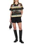 模特儿示范图 - 点击放大 - SACAI - Floral Stripe Chest Pocket Shirt