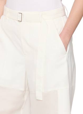  - SACAI - Belted Wide Leg Panelled Pants