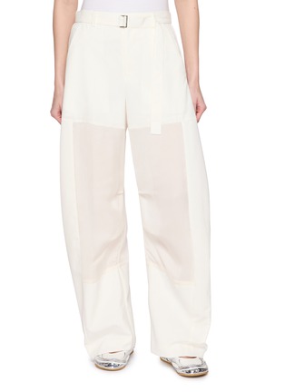 首图 - 点击放大 - SACAI - Belted Wide Leg Panelled Pants