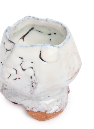 细节 –点击放大 - ROBERT YELLIN - White Drip Glaze Sake Cup