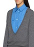  - PRADA - Deep V-Neck Cashmere Knit Top